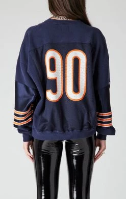 FURST OF A KIND VINTAGE SPLICED JERSEY SLEEVE AND BACK SWEATSHIRT