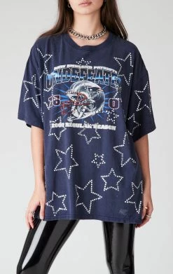 FURST OF A KIND SALE VINTAGE RHINESTONE STAR OUTLINE TEE