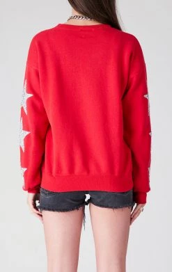 FURST OF A KIND VINTAGE COLLEGE VINTAGE SILVER STAR PATCH SWEATSHIRT