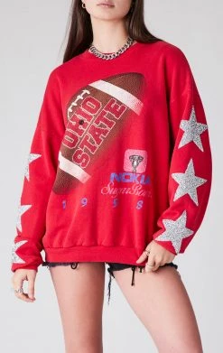 FURST OF A KIND VINTAGE SILVER STAR PATCH SWEATSHIRT