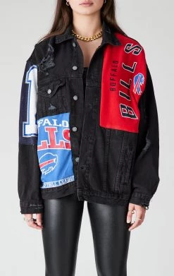 FURST OF A KIND VINTAGE DENIM JACKETS VINTAGE SPLICED PATCHWORK DENIM JACKET