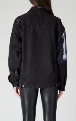 FURST OF A KIND VINTAGE DENIM JACKETS VINTAGE SPLICED PATCHWORK DENIM JACKET