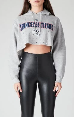 FURST OF A KIND VINTAGE RHINESTONE CROPPED HOODIE