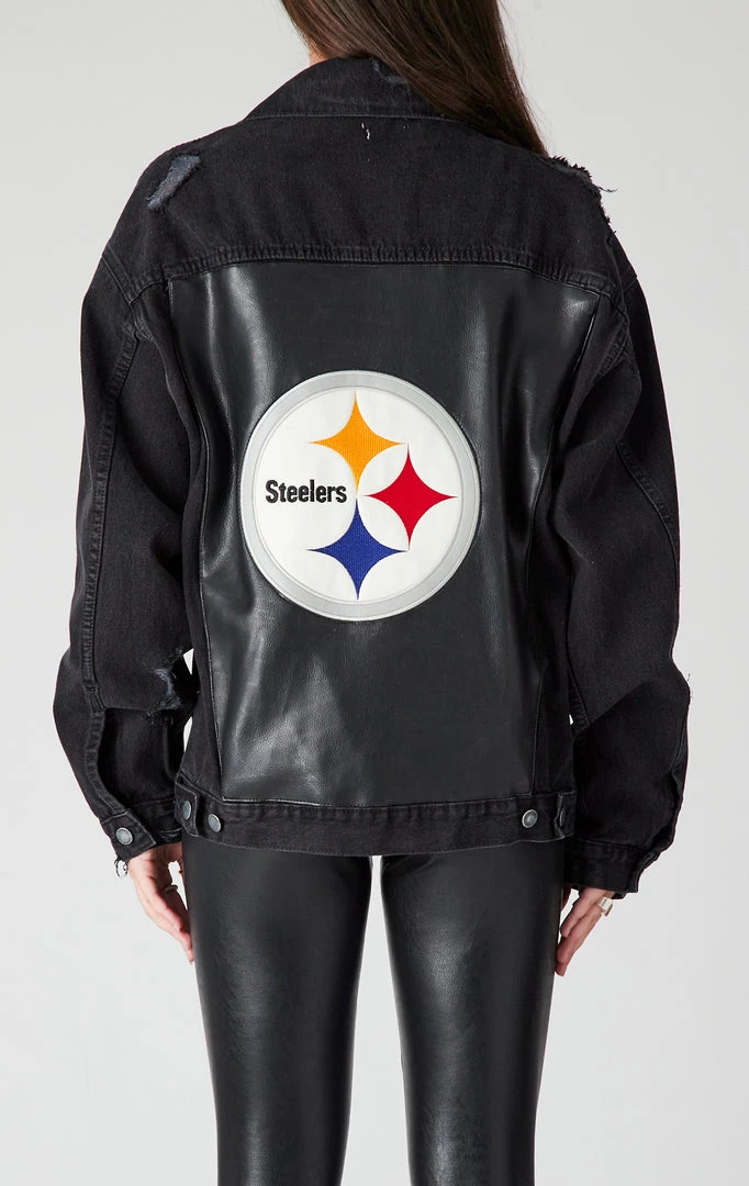 FURST OF A KIND VINTAGE GRAPHIC BACK INSERT DENIM JACKET VINTAGE DENIM JACKETS 3 FURST OF A KIND VINTAGE GRAPHIC BACK INSERT DENIM JACKET VINTAGE DENIM JACKETS