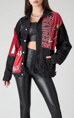 FURST OF A KIND VINTAGE SPLICED PATCHWORK DENIM JACKET VINTAGE DENIM JACKETS