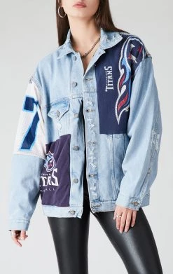 FURST OF A KIND VINTAGE SPLICED PATCHWORK DENIM JACKET