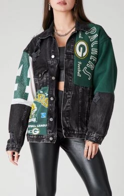 FURST OF A KIND VINTAGE DENIM JACKETS VINTAGE SPLICED PATCHWORK DENIM JACKET