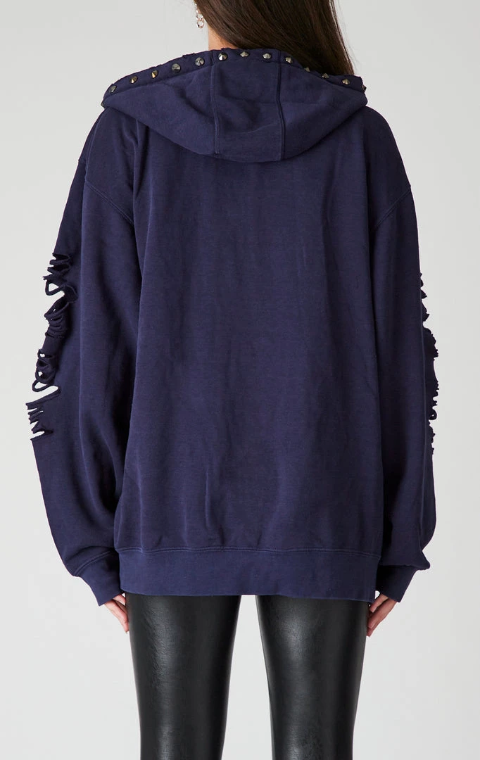 FURST OF A KIND VINTAGE RIPPED STUDDED ZIP UP HOODIE 4 FURST OF A KIND VINTAGE RIPPED STUDDED ZIP UP HOODIE