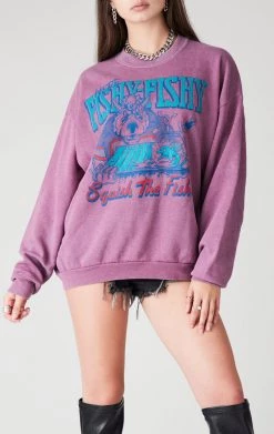 FURST OF A KIND VINTAGE PURPLE OVERDYE SWEATSHIRT