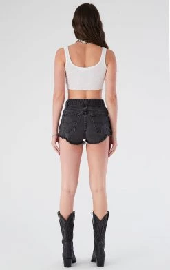 FURST OF A KIND VINTAGE JERSEY PATCH DENIM SHORTS VINTAGE DENIM SHORTS 9 FURST OF A KIND VINTAGE JERSEY PATCH DENIM SHORTS VINTAGE DENIM SHORTS