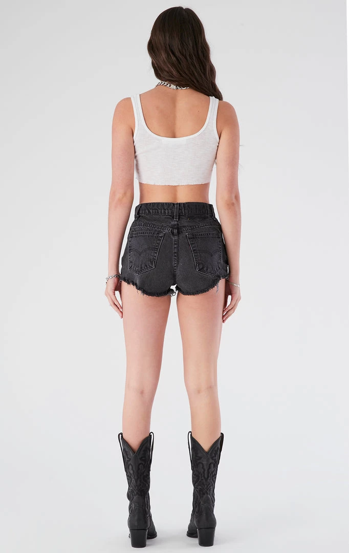 FURST OF A KIND VINTAGE JERSEY PATCH DENIM SHORTS VINTAGE DENIM SHORTS 6 FURST OF A KIND VINTAGE JERSEY PATCH DENIM SHORTS VINTAGE DENIM SHORTS