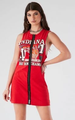 FURST OF A KIND VINTAGE CHAIN TRIM SLEEVELESS DRESS