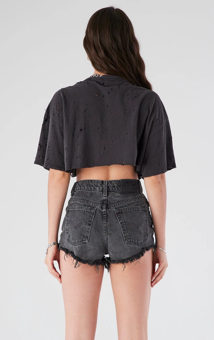 FURST OF A KIND VINTAGE PIN AND CHAIN CROPPED TEE VINTAGE CHAINS 5 FURST OF A KIND VINTAGE PIN AND CHAIN CROPPED TEE VINTAGE CHAINS