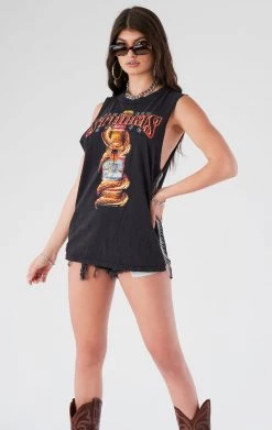 FURST OF A KIND VINTAGE CHAIN LADDER SIDE SLEEVELESS TEE FESTIVAL