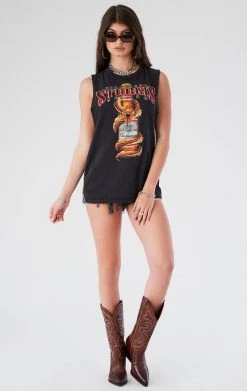 FURST OF A KIND VINTAGE CHAIN LADDER SIDE SLEEVELESS TEE FESTIVAL