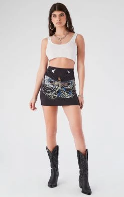 FURST OF A KIND VINTAGE WATERFALL CHAIN FRONT SKIRT