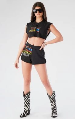 FURST OF A KIND VINTAGE SPLICED CHAIN TRIM TEE AND SHORT SET VINTAGE CHAINS