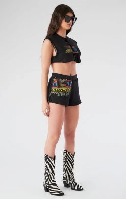 FURST OF A KIND VINTAGE SPLICED CHAIN TRIM TEE AND SHORT SET VINTAGE CHAINS