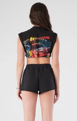 FURST OF A KIND VINTAGE SPLICED CHAIN TRIM TEE AND SHORT SET VINTAGE CHAINS