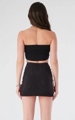 FURST OF A KIND VINTAGE CHAIN LADDER TUBE TOP AND SKIRT SET