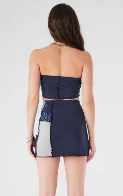 FURST OF A KIND VINTAGE DRINKS VINTAGE SPLICED TUBE TOP AND SKIRT SET 7 FURST OF A KIND VINTAGE DRINKS VINTAGE SPLICED TUBE TOP AND SKIRT SET