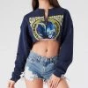 FURST OF A KIND VINTAGE NFL VINTAGE ZIP CROPPED SWEATSHIRT 1 FURST OF A KIND VINTAGE NFL VINTAGE ZIP CROPPED SWEATSHIRT