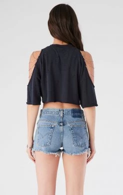 FURST OF A KIND VINTAGE CHAINS VINTAGE SHOULDER CUT OUT CHAIN TEE 7 FURST OF A KIND VINTAGE CHAINS VINTAGE SHOULDER CUT OUT CHAIN TEE