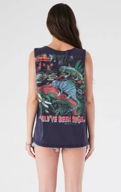 FURST OF A KIND VINTAGE CRISS CROSS RHINESTONE SLEEVELESS TEE VINTAGE DRINKS 7 FURST OF A KIND VINTAGE CRISS CROSS RHINESTONE SLEEVELESS TEE VINTAGE DRINKS