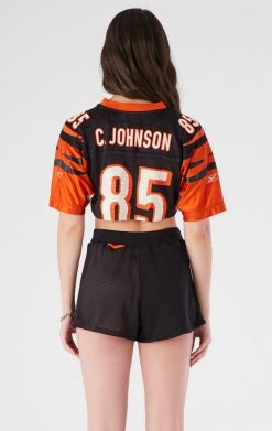 FURST OF A KIND VINTAGE NFL VINTAGE CROPPED JERSEY AND SHORT SET