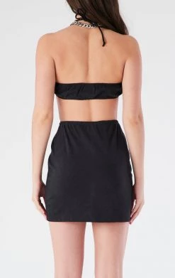 FURST OF A KIND VINTAGE CUT OUT HALTER DRESS