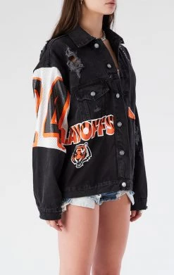 FURST OF A KIND VINTAGE SPLICED PATCHWORK DENIM JACKET