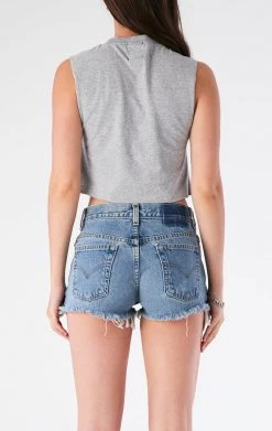 FURST OF A KIND VINTAGE CHAIN LACE UP SLEEVELESS TEE