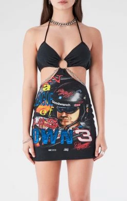 FURST OF A KIND VINTAGE CUT OUT CHAIN HALTER DRESS VINTAGE CHAINS