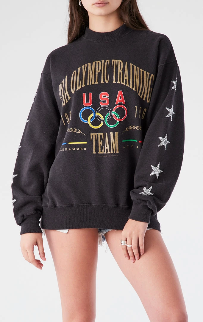 FURST OF A KIND VINTAGE MINI STAR PATCH SWEATSHIRT VINTAGE SPORTS 3 FURST OF A KIND VINTAGE MINI STAR PATCH SWEATSHIRT VINTAGE SPORTS