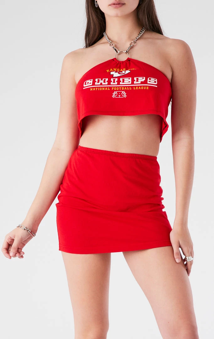 FURST OF A KIND VINTAGE CHAIN NECK HALTER TOP AND SKIRT SET 3 FURST OF A KIND VINTAGE CHAIN NECK HALTER TOP AND SKIRT SET