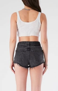 FURST OF A KIND VINTAGE JERSEY PATCH DENIM SHORTS VINTAGE DENIM SHORTS