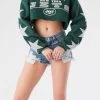 FURST OF A KIND VINTAGE STAR PATCH CROPPED SWEATSHIRT VINTAGE NFL