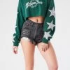 FURST OF A KIND VINTAGE STAR PATCH CROPPED SWEATSHIRT