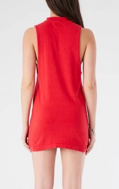 FURST OF A KIND VINTAGE CHAINS VINTAGE CHAIN TRIM SLEEVELESS DRESS