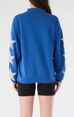 FURST OF A KIND VINTAGE NFL VINTAGE SILVER STAR PATCH SWEATSHIRT