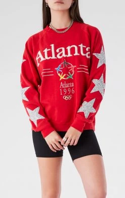 FURST OF A KIND VINTAGE STARS VINTAGE SILVER STAR PATCH SWEATSHIRT