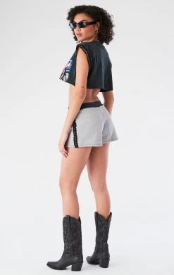 FURST OF A KIND VINTAGE SPLICED CHAIN TRIM TEE AND SHORT SET VINTAGE CHAINS