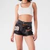 FURST OF A KIND VINTAGE JERSEY PATCH DENIM SHORTS VINTAGE DENIM SHORTS