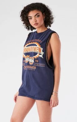 FURST OF A KIND VINTAGE CHAIN TRIM SLEEVELESS TEE