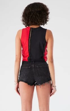 FURST OF A KIND VINTAGE SPLICED CHAIN SLEEVELESS TEE VINTAGE CHAINS