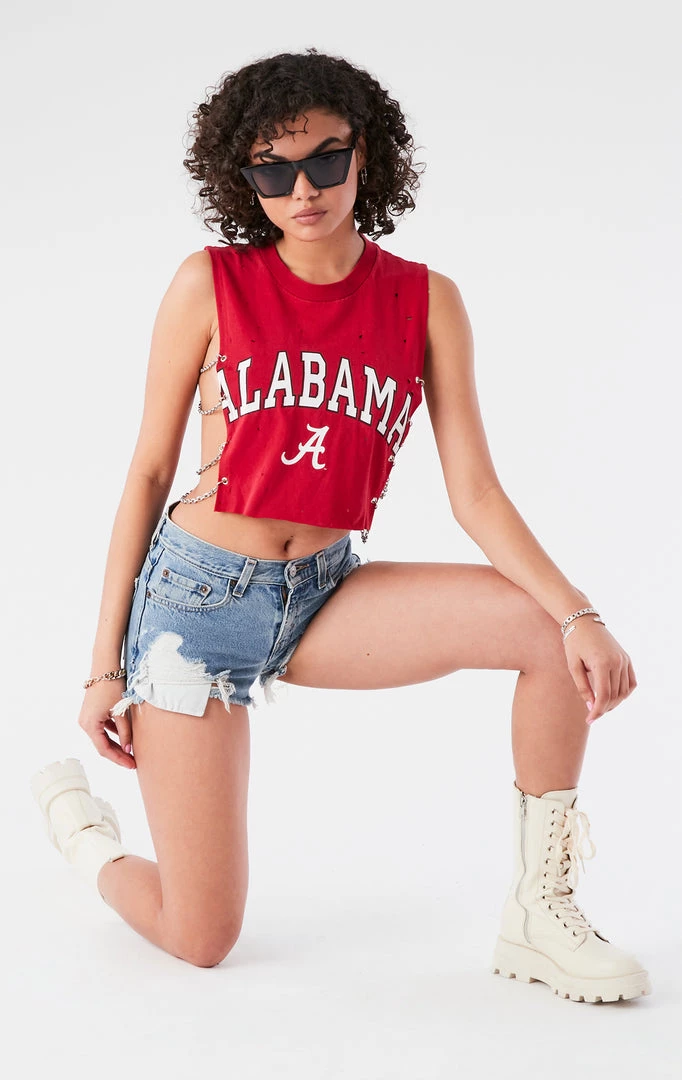 FURST OF A KIND VINTAGE CHAINS VINTAGE CHAIN SIDE SLEEVELESS CROPPED TEE 3 FURST OF A KIND VINTAGE CHAINS VINTAGE CHAIN SIDE SLEEVELESS CROPPED TEE