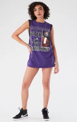 FURST OF A KIND VINTAGE CHAINS VINTAGE CHAIN TRIM SLEEVELESS TEE