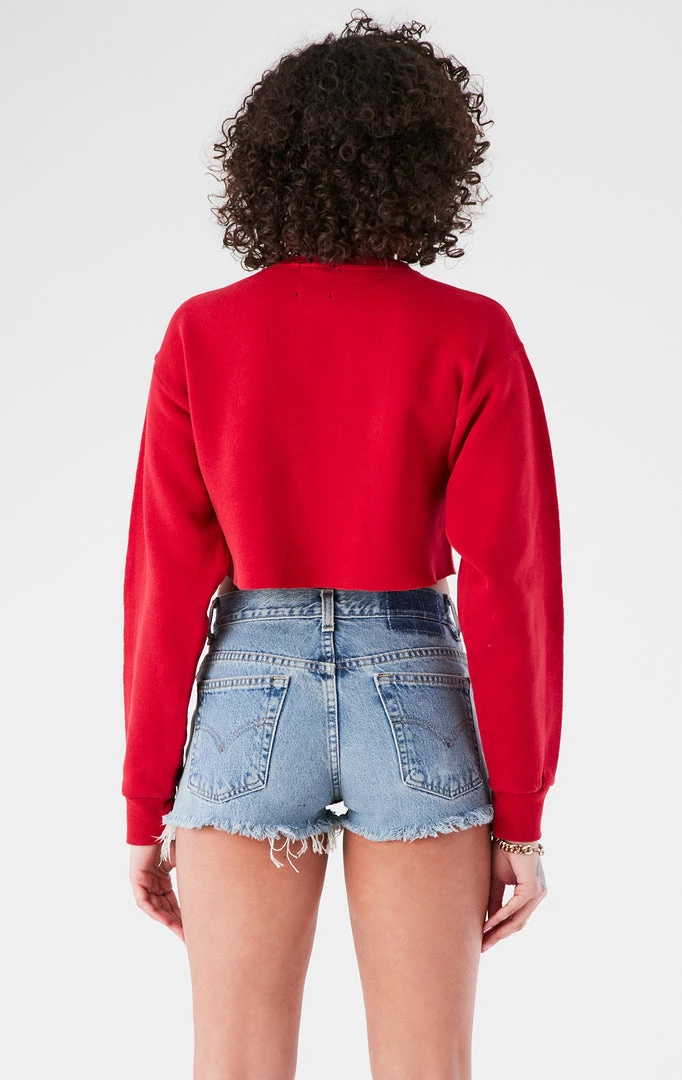 FURST OF A KIND VINTAGE CHAINS VINTAGE CHAIN LACE UP CROP SWEATSHIRT 4 FURST OF A KIND VINTAGE CHAINS VINTAGE CHAIN LACE UP CROP SWEATSHIRT