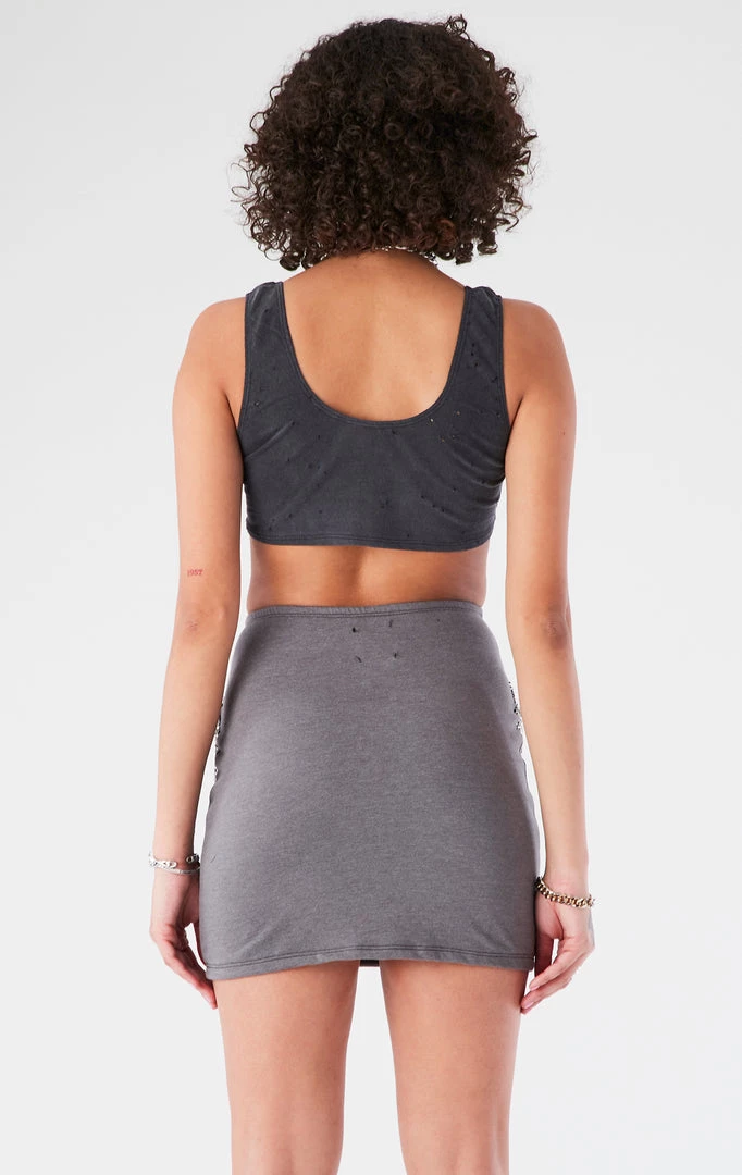 FURST OF A KIND VINTAGE WATERFALL CHAIN FRONT SKIRT 4 FURST OF A KIND VINTAGE WATERFALL CHAIN FRONT SKIRT