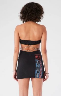 FURST OF A KIND VINTAGE CUT OUT CHAIN HALTER DRESS